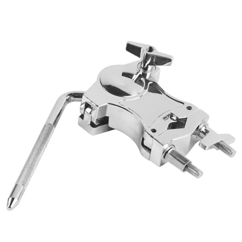 Abrazadera de Tambor Ajustable para Montaje con Soporte de Extensión de Metal para Instrumento Musical