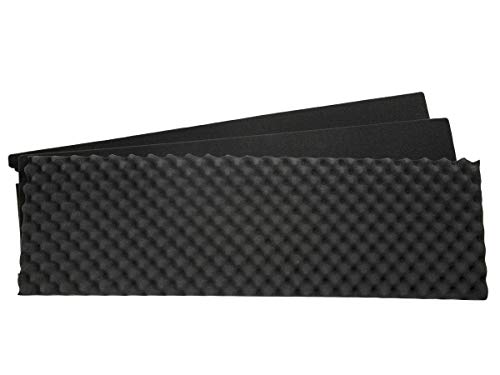 Image of Monoprice Weatherproof Hard Case - 47 x 16 x 6 Inches, With Wheels and Customizable Foam, Shockproof, IP67, Ultraviolet And Impact Resistant Material, Black - Pure Outdoor Collection