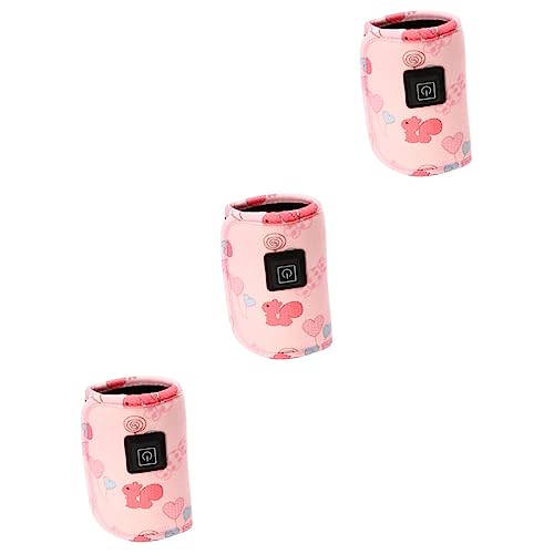 Toddmomy Aquecedor De Mamadeira 3 Peças Bolsa De Mamadeira Portátil Aquecedor De Leite Materno Capa