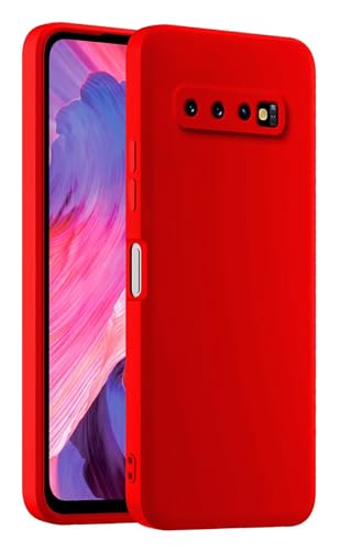 HULLIN Funda de Silicona Colorida para Teléfono, Adecuada para Samsung Galaxy S10 (4G) (6.1