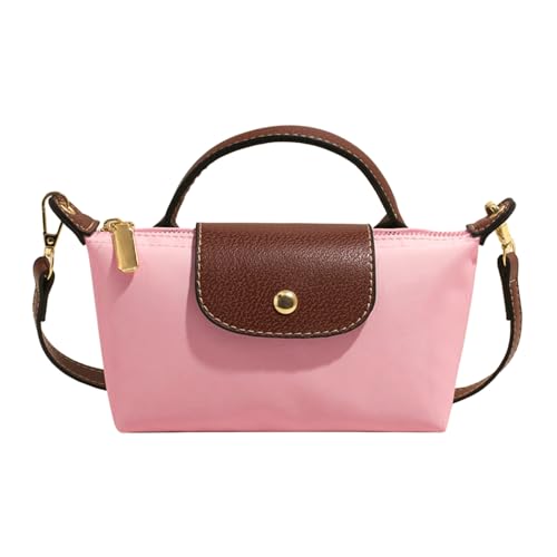Mini bolsas transversais modernas para mulheres, bolsas de mão com alça ajustável, bolsa de ombro feminina, rosa