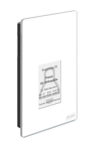 Auerswald TFS-Dialog 400 White - Audio Intercom Systems (CE, IP44, -20-50°C, White, Glass, Plastic, 140mm)