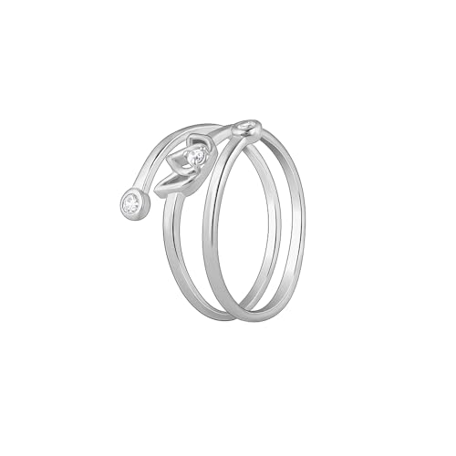 Image of GIVA 925 Silver Elegant Lotus Toe Rings| Toe Rings for Women and Girls | With Certificate of Authenticity and 925 Stamp | 6 Month Warranty