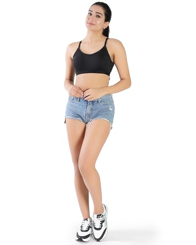 Image of Medium Impact Sports Bra for Women | Daily Use | Non-Wired | Non-Padded | Seamless Bra | Full Coverage | Suitable for Gym,Yoga,Workout