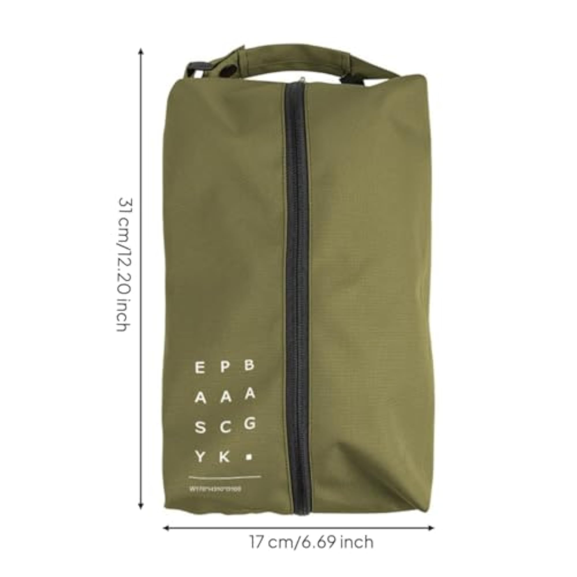 Oxford Cloth Zippered Shoe Bag, Soft-Sided Handheld Storage