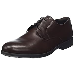 Geox Herren U HILSTONE Wide Oxford, DK Brown, 44 EU