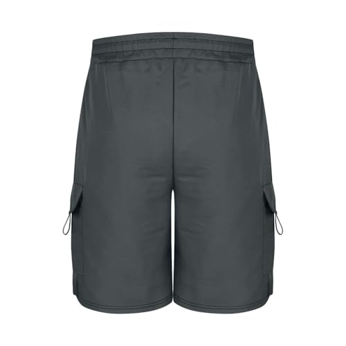 Image of Men's Cargo Shorts Casual Lightweight Quick Dry Outdoor Hiking Short Drawstring Loose Fit Cargo Shorts Multi-Pocket