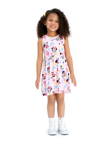 Disney Princess Frozen Elsa Minnie Mouse Girls Dress Sleeveless Casual Summer Outfit School Holiday Clothes Baby-Toddler3