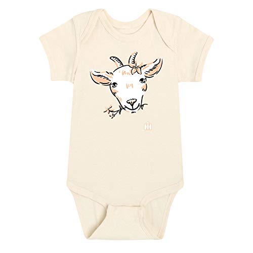 Image of Country Casuals International Harvester - Cute Goat Wflowers IH - Infant Baby One Piece - Size 6 Months