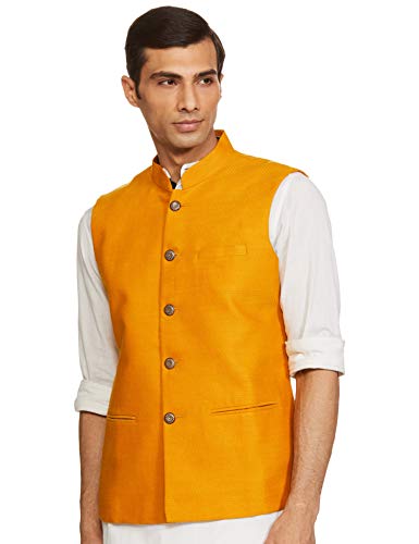 Image of Ethnix by Raymond Ethnix Mens Regular Fit Bundi