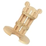 Beaupretty Holzhalter für Hamster Trinkflaschen Verstellbar mit Stabilem Stand für Kleine Nager und Mäuse