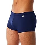 HOM - Herren - Swim Shorts 'Sea Life' - Hochwertige & sportliche Badehose im Retrostyle in Vier attraktiven Saisonfarben - Navy - S