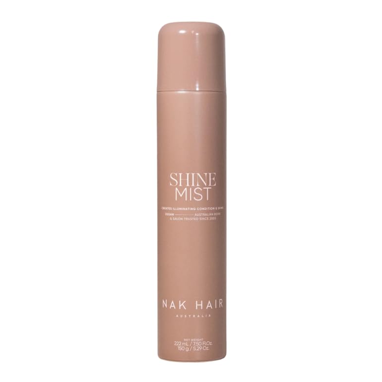 NAK Signature Shine Mist 150ml - Heat Protectant Hair Gloss & Smoothing Spray for All Hair Types...