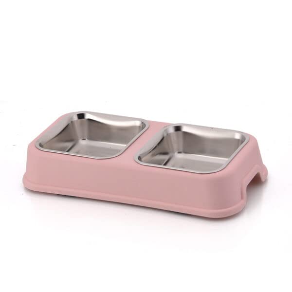 Sniffr Square Pet Bowl, Dog Removable Bowl with Non-Slip Stand, Stainless Steel Food Water Double Bowls Feeder for Small Dog Cat Feders 1 Piece, 2 X 350 ml -Color May Vary(Pack of 1) (B0C14HVNJS) Amazon Price History, Amazon Price Tracker