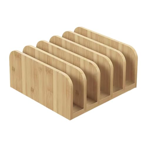 Porte-documents de bureau en bois pour trier vos magazines et documents