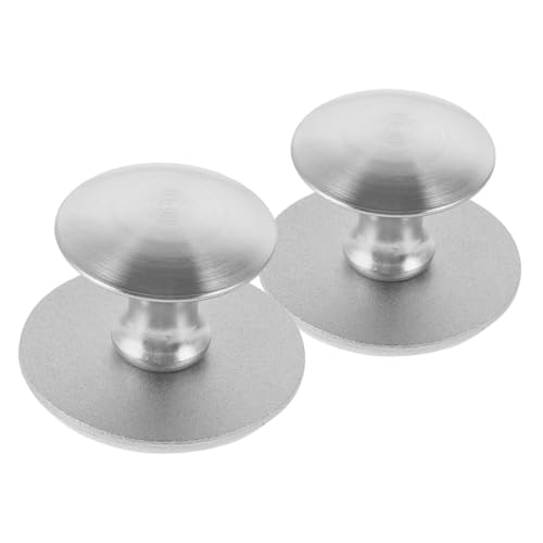 FONDOTIN 2個粘着式シャワードア指掛けノブ ステンレス製耐久キャビネット取っ手 ドリル不要簡単貼付け 浴室ガラス扉 引き戸 冷蔵庫用