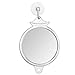 iDesign Fog-Free Suction Shower Shaving Mirror, Fogless Mirror for Bathroom, Bath Tub, 8.25