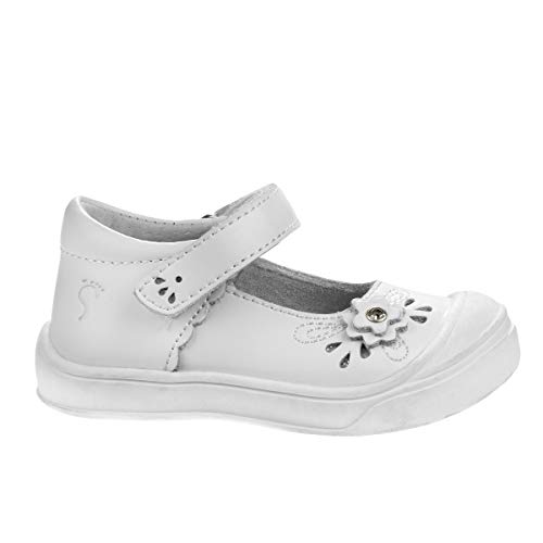 Josmo Smart Step Girls Toddler Shoes | Leather First Walking Shoes (7) White2