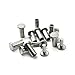 MIUYTRN 20 Sets Brass Stainless Steel Knife Handle Lock Screws Rivets Bolts Shank Fastener Attachment for Kitchen Knives Cookware Tools cuicui(20 Sets Type C)