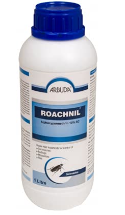 Arbuda Alphacypermethtin 10% sc Roachnil COCKROCH Killer ORDERLESS Insecticide Cockroach Eliminator Powerful Cockroach Killer/Cockroaches Trap Insect Cockroach Killer (1LTR)