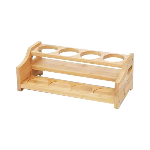 Vibhgtf Porta condimentos, organizador de condimentos - Estante para condimentos de cocina de 2 niveles | Expositor para botellas de vinagre de aceite con ranura para armario despensa