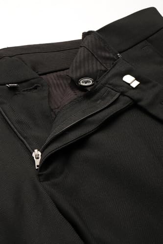 Image of Louis Philippe Men's Slim Fit Everyday Smart Wear Comfort Stretch Work Ready Textured Formal Trouser