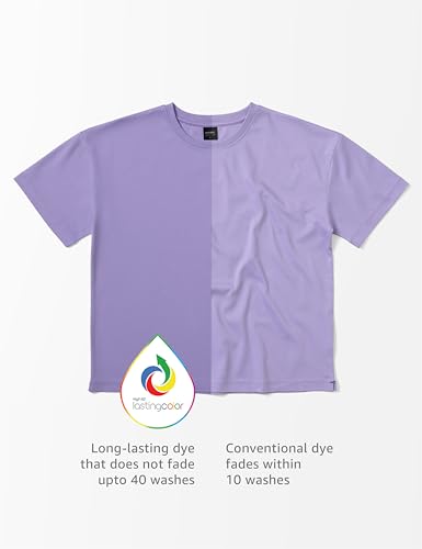 Image of Symbol Premium Women Super Soft Cotton Round Neck Solid T-Shirt (Stylish | Oversized Fit) (Available in Plus Sizes)