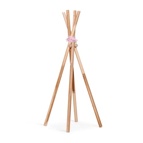 ABACHI WOOD: Perchero Tipi Rosa de Pie