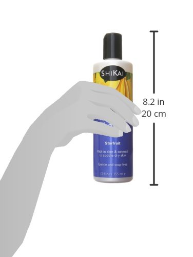 Shikai All Natural Moisturizing Shower Gel, Starfruit, 12 Oz