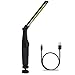 Lampada da Lavoro LED Ricaricabile Magnetica Portatile Professionale per Officina Pieghevole, Luce di Lavoro LED Ricaricabile con Base, Lampade Ispezione per l'escursione di Campeggio All'aperto