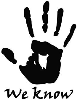 EricauBird Skyrim Inspired We Know Vinyl Decal Dark Brotherhood Sticker Gaming MacBook Laptop 0193 Easy to Apply and Removable