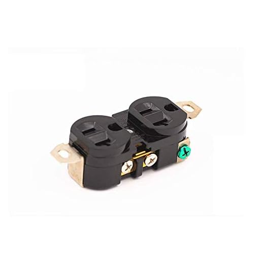 BVPOW Generic NEMA 5-20R Duplex Receptacle 20 Amp Generator Outlet Power Connector for Garden Generator Industrial Workshop Factory