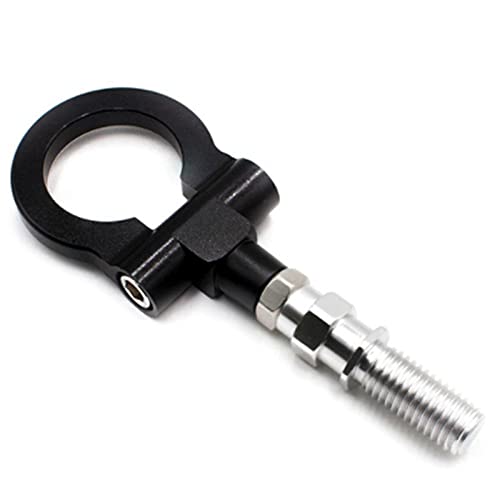 Guvkeug Racing Screw Round Tow Towing Hook Auto Trailer Ring for Japan Models Trailer Ring Car Black
