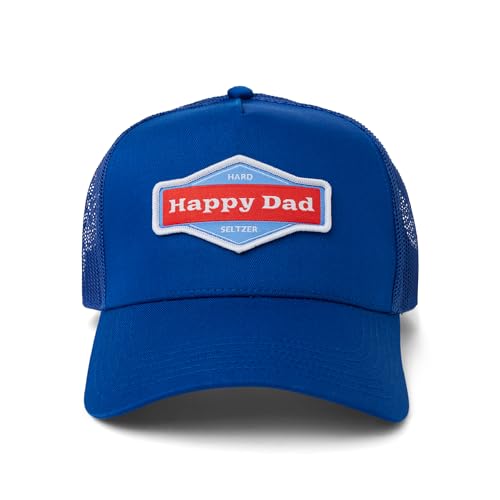 Happy Dad Hats for Men and Women, Available in Trucker Hat, 6 Panel Snapback Hat or Baseball Cap, Holiday & Birthday Gifts