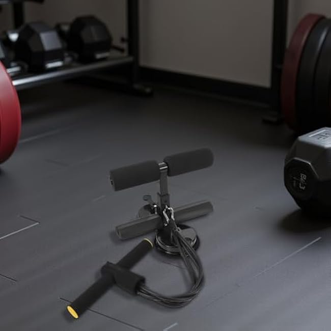 BESPORTBLE Ab Training Machine with Suction Cups Adjustable Sit Up Workout Equipment for Home Fitness Core Muscle Training Accessories