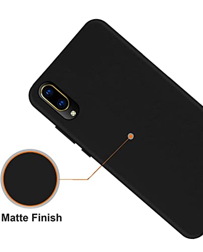 Image of Mobile Back Cover Case for Vivo V11 Pro (Silicone Case|CameraProtection|Black SC1510)