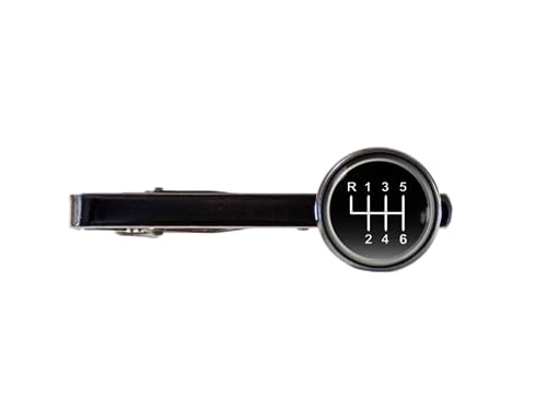 Clip de corbata de transmisión manual para coche, palanca de cambio, regalo para automóvil, Cristal, No es una piedra preciosa