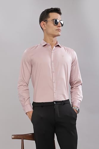 Image of Men's Cotton Lycra Slim Fit Shirt with Full Sleeves