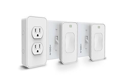 Switchmate Smart Power and Toggle Switch Kit, Dual Outlet/Light Switch/Timer/Automation, DIY, USB Charger, Nightlight, No Tools, No Wiring, Snap on/Plug In, Motion Detector, Smart Home, App Control