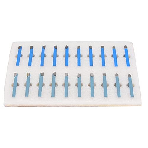 20 piezas punta de carburo metal para torno 1/4 pulg miniatura 2