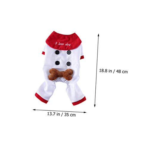 Disfraz creativo para perros tamaño L blanco miniatura 2