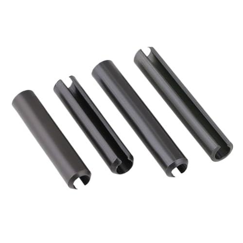 Pasadores ranurados rectos tipo acero al carbono negro M12 x 80mm en pack de 5 unidades 3