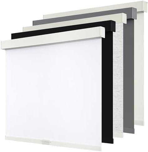 Cordless Blackout Roller Shades Blinds for Windows Free-Stop,Pull...