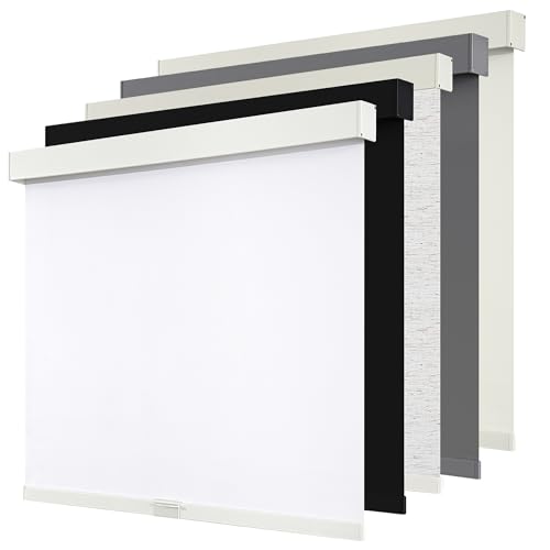 SUNOFF Cordless Blackout Roller Shades Blinds for Windows Free-Stop,Pull Down Room Darkening with...