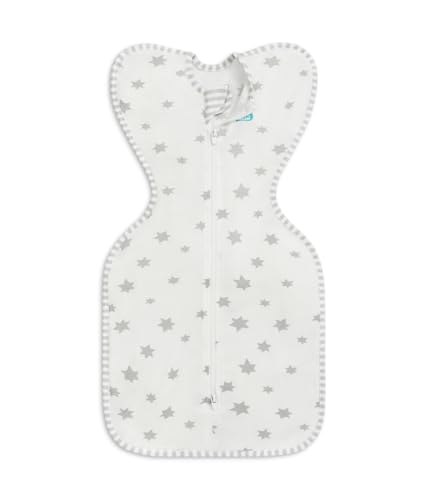 Image of Love to Dream Swaddle UP Lite, Luxuriously Silky Soft Viscose from Bamboo, Get Longer Sleep, Snug Fit Helps Calm Startle Reflex, New Born Essentials for Baby, 0.2 TOG, 13-19 lbs, White Superstar
