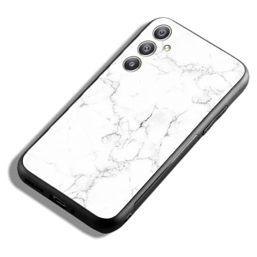 Image of COLORflow Back Cover Compatible with Samsung Galaxy A34 5G | White Marble | Shockproof TPU Bumper Cover with Camera Protection Back Cover
