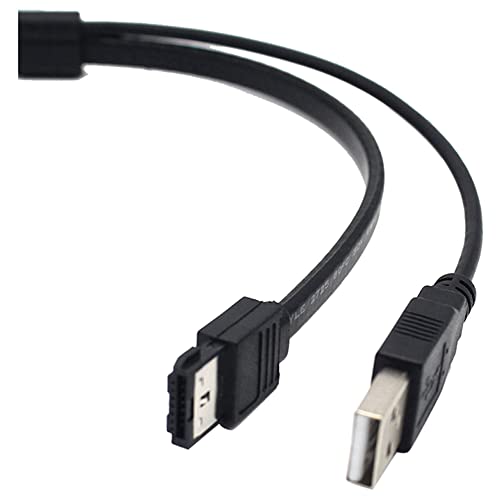 Cable adaptador USB 2.0 a eSATA 50 cm miniatura 3