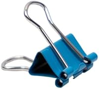 Vista 4 de JAM PAPER Clips para carpeta coloridos - Extra Pequeños - 3/5 Pulgadas (15 mm) - Clips para carpeta azules - 30/Paquete