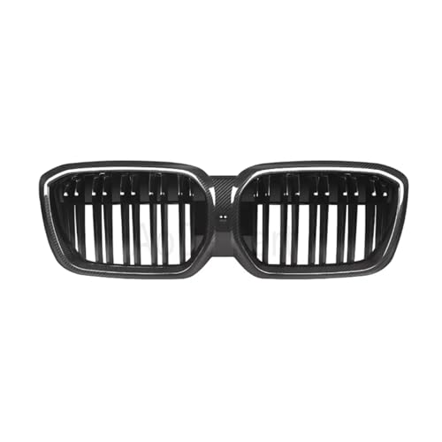 Calandre de voiture en fibre de carbone pour BMW iX3 G08 double lame