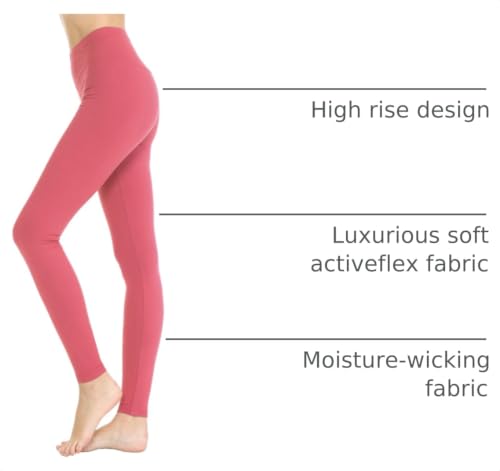 Image of Leggings Depot Women's ActiveFlex Leggings Athletic Pants for Women - Classic and Yoga